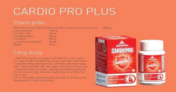 Cardiopro Plus duy trì tim khỏe mạnh, tuần hoàn máu tốt