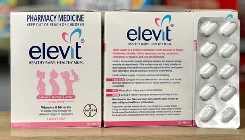 Thuốc Elevit là sản phẩm thuốc bổ cho người có ý định mang thai, mẹ bầu và sau sinh