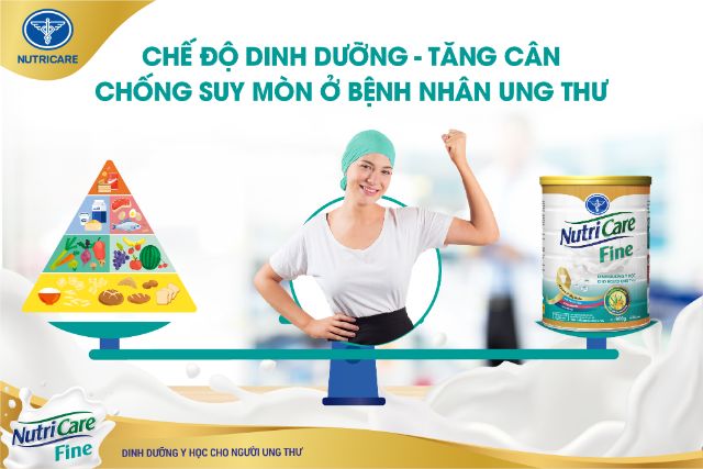 Sữa Nutricare Fine - Dinh dưỡng y học cho người bệnh ung thư