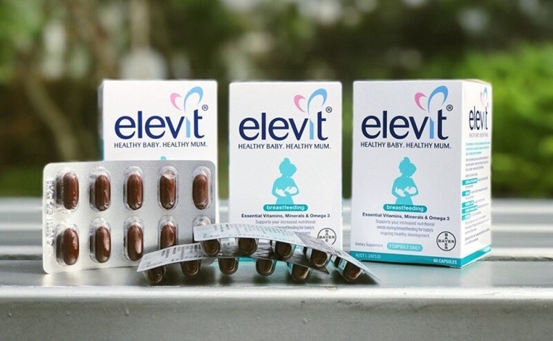 Elevit sau sinh là thuốc bổ chứa vitamin và khoáng chất cho mẹ sau sinh của Bayer Úc
