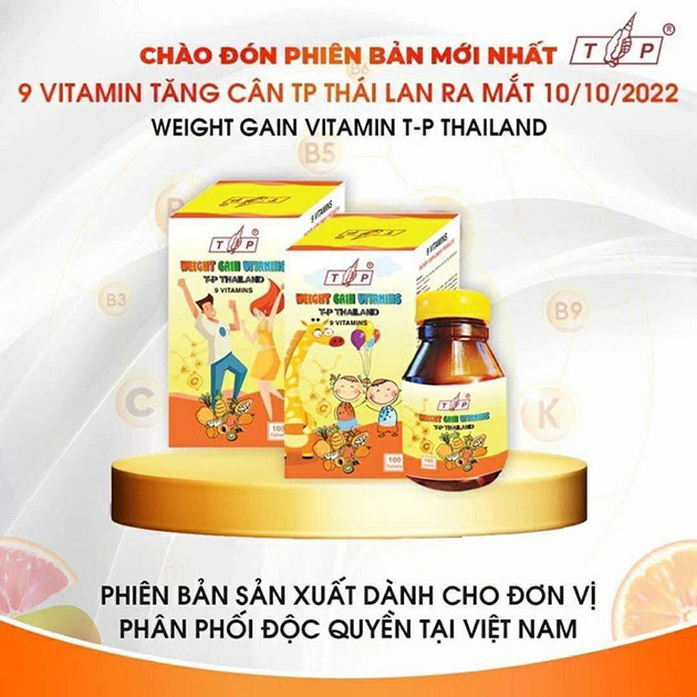 Vitamin tăng cân TP Thái Lan có tốt không